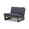 GDFStudio Emma Outdoor Acacia Wood Club Chairs with Cushions (Set of 2)